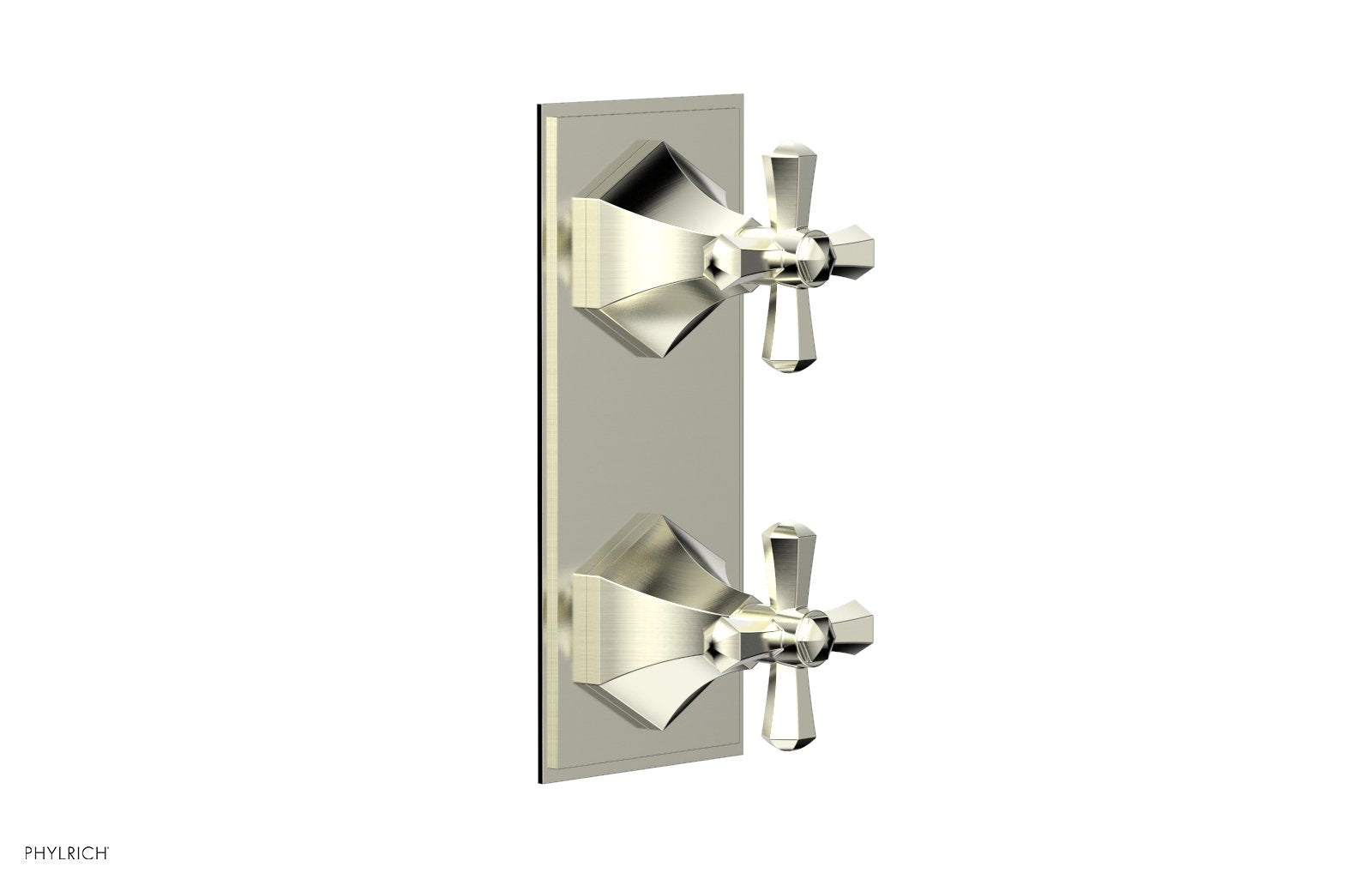 LE VERRE & LA CROSSE Thermostatic Valve with Volume Control or Diverter - Cross Handles 4-392