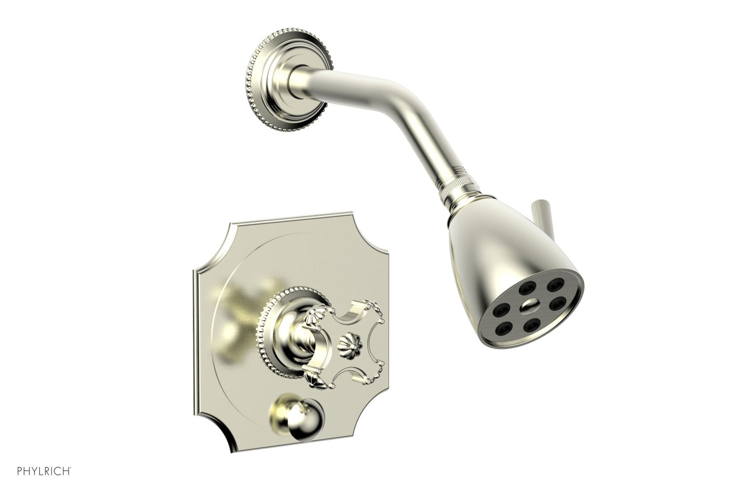MARVELLE Pressure Balance Shower and Diverter Set (Less Spout), Cross Handle 4-477