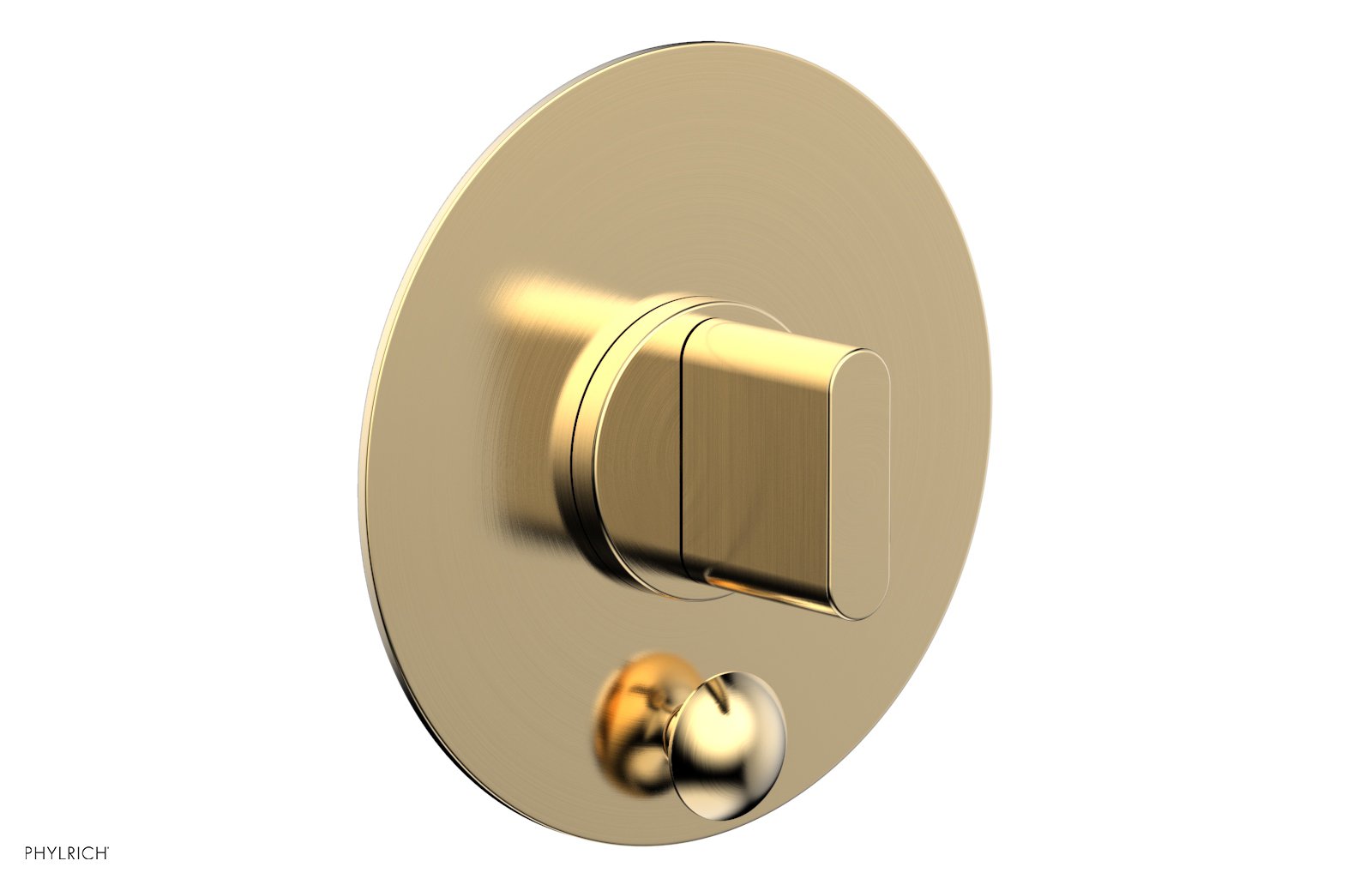 ROND Pressure Balance Shower Plate with Diverter and Handle Trim Set 4-553