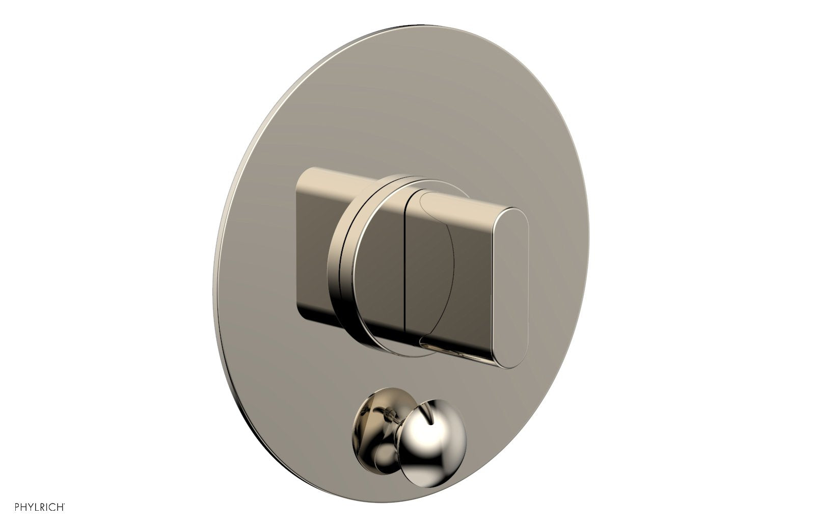 ROND Pressure Balance Shower Plate with Diverter and Handle Trim Set 4-553