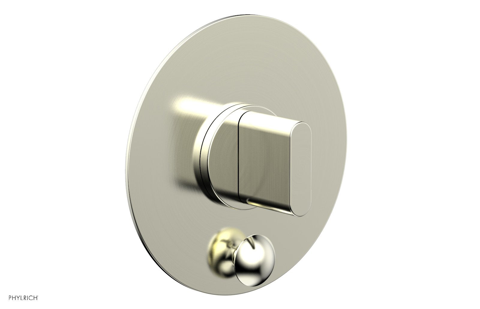 ROND Pressure Balance Shower Plate with Diverter and Handle Trim Set 4-553