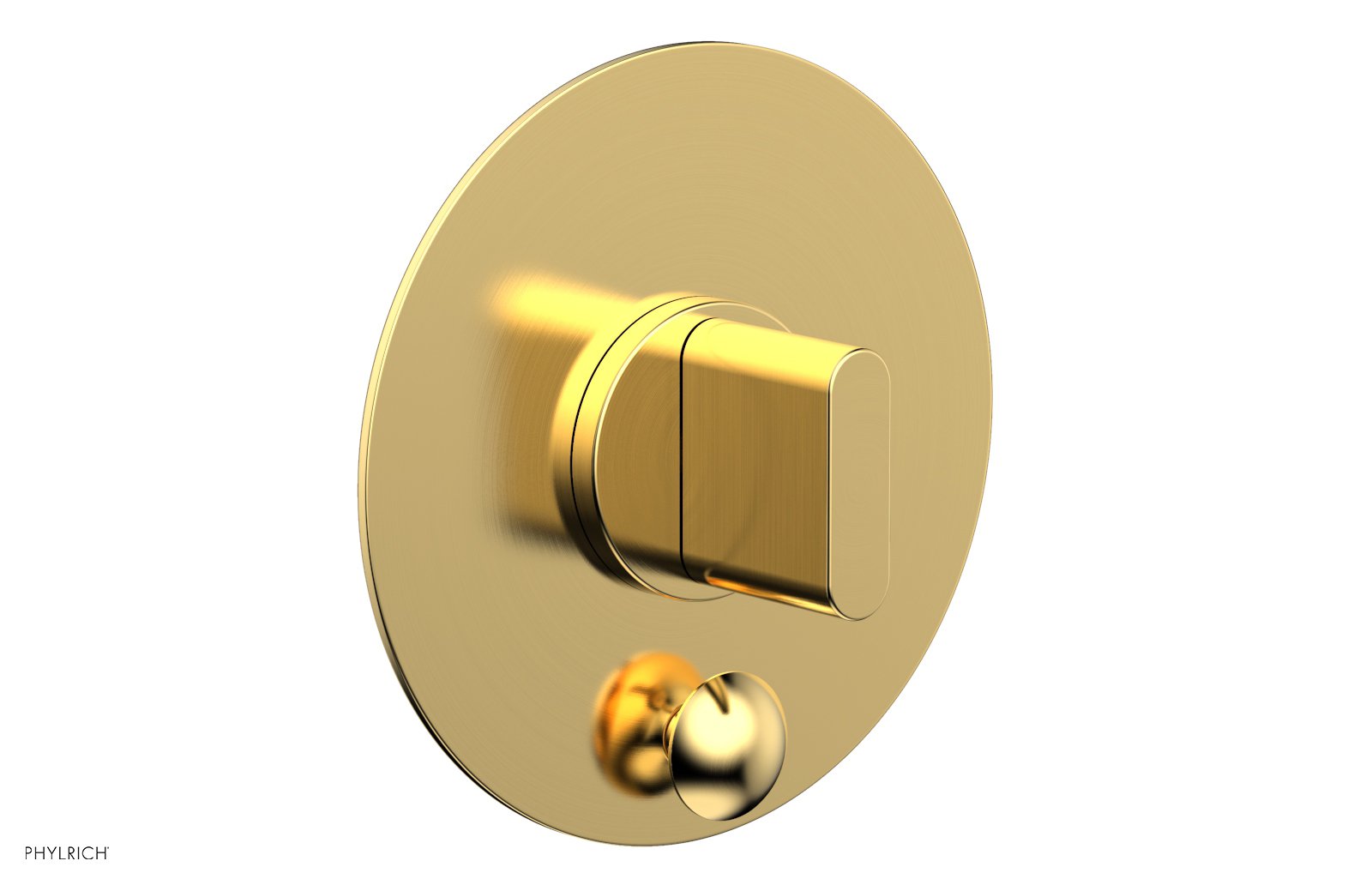 ROND Pressure Balance Shower Plate with Diverter and Handle Trim Set 4-553