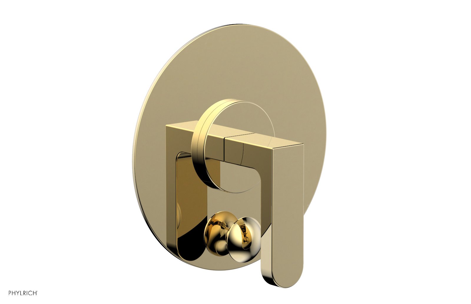 ROND Pressure Balance Shower Plate with Diverter and Handle Trim Set 4-554