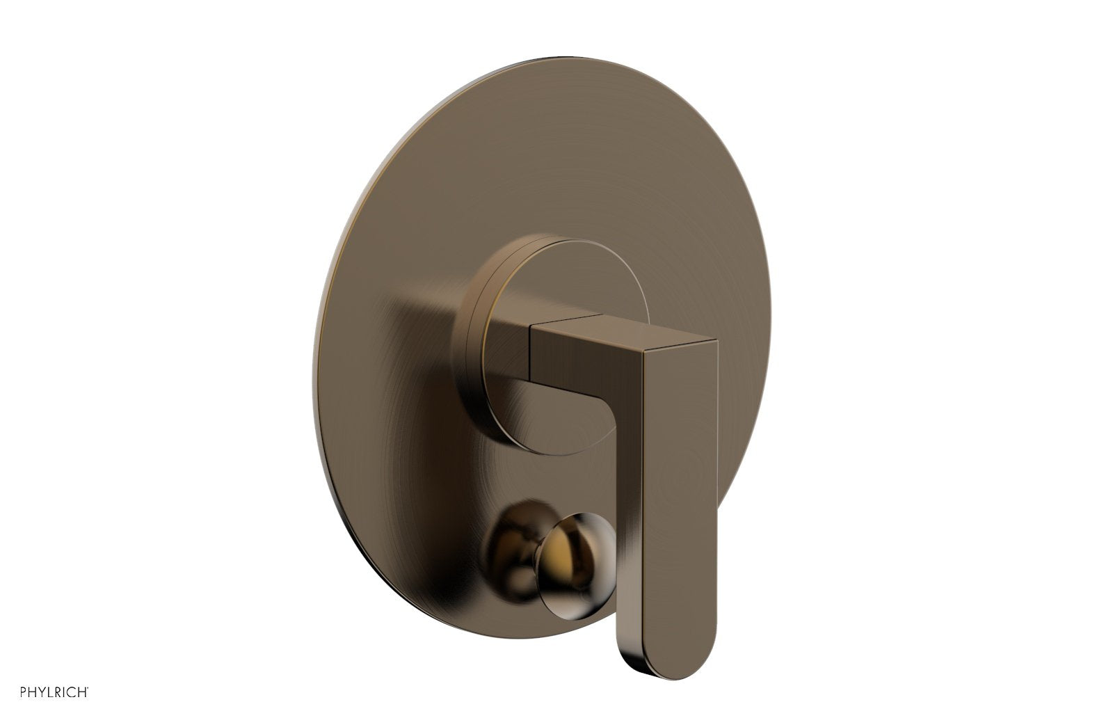 ROND Pressure Balance Shower Plate with Diverter and Handle Trim Set 4-554