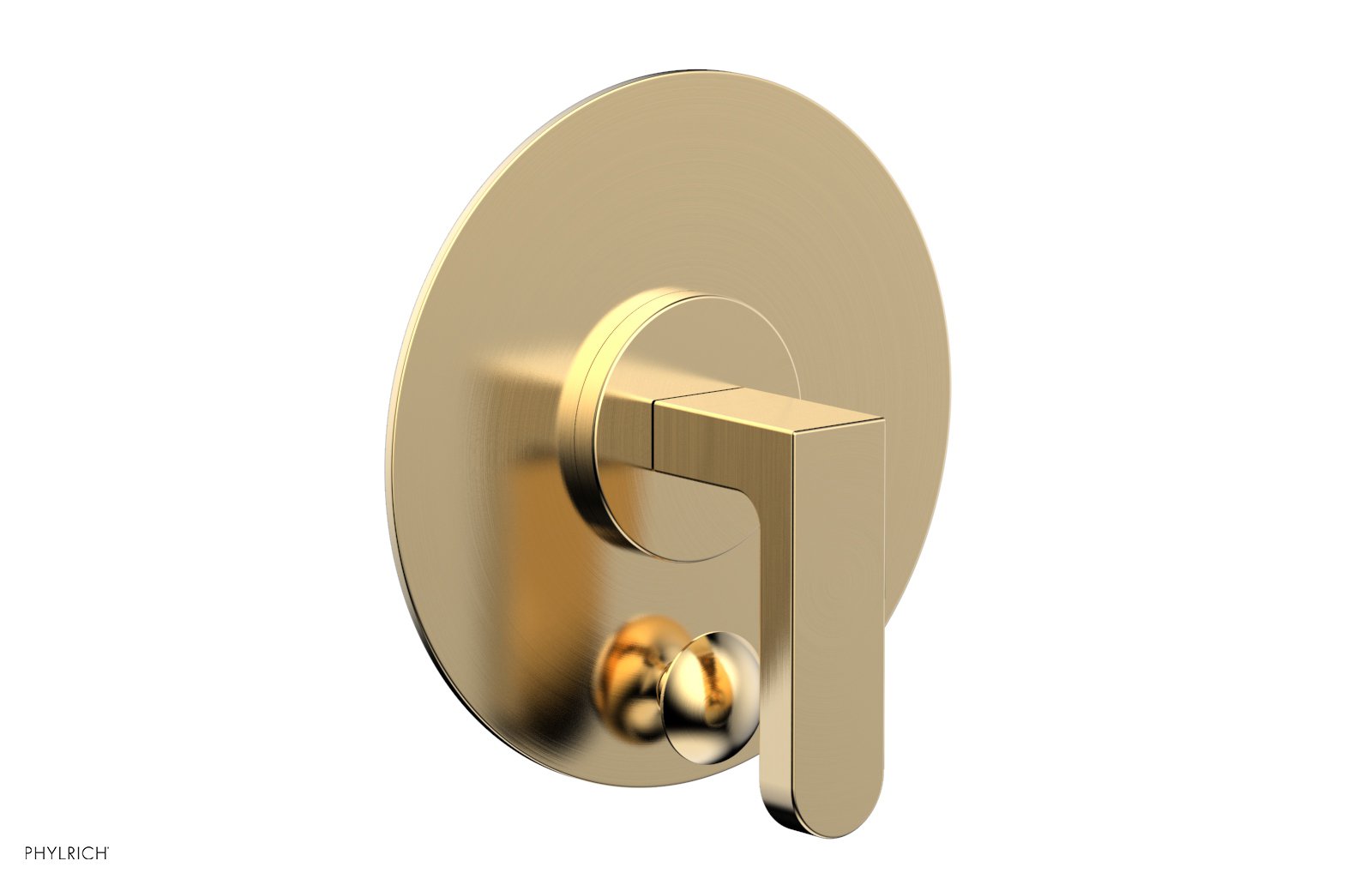 ROND Pressure Balance Shower Plate with Diverter and Handle Trim Set 4-554