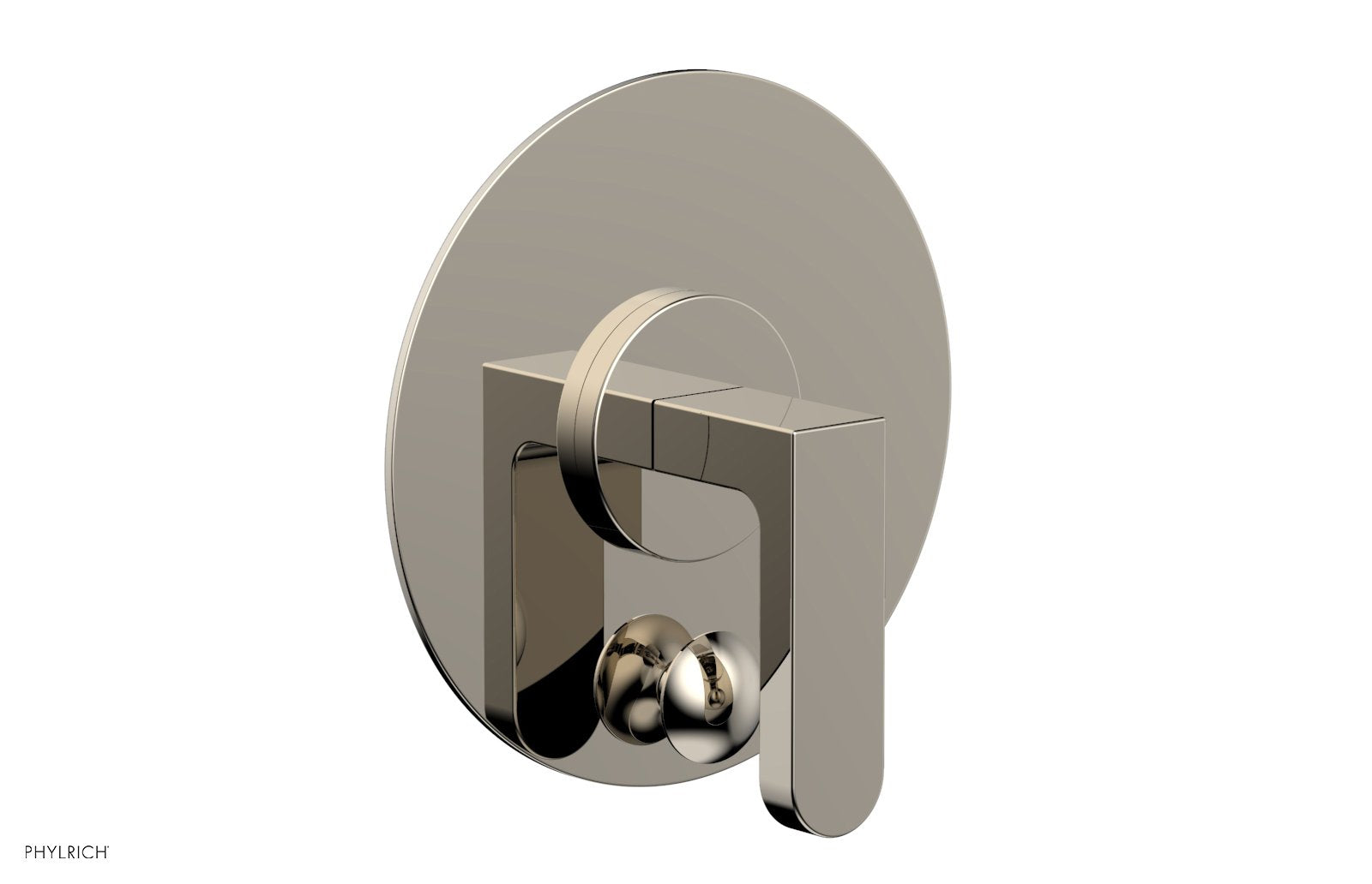 ROND Pressure Balance Shower Plate with Diverter and Handle Trim Set 4-554