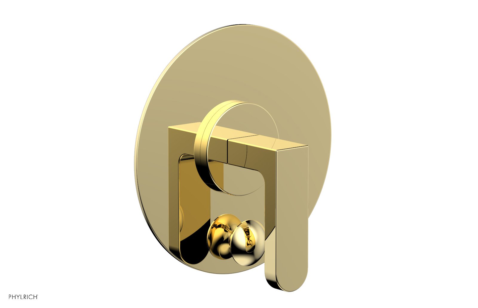 ROND Pressure Balance Shower Plate with Diverter and Handle Trim Set 4-554