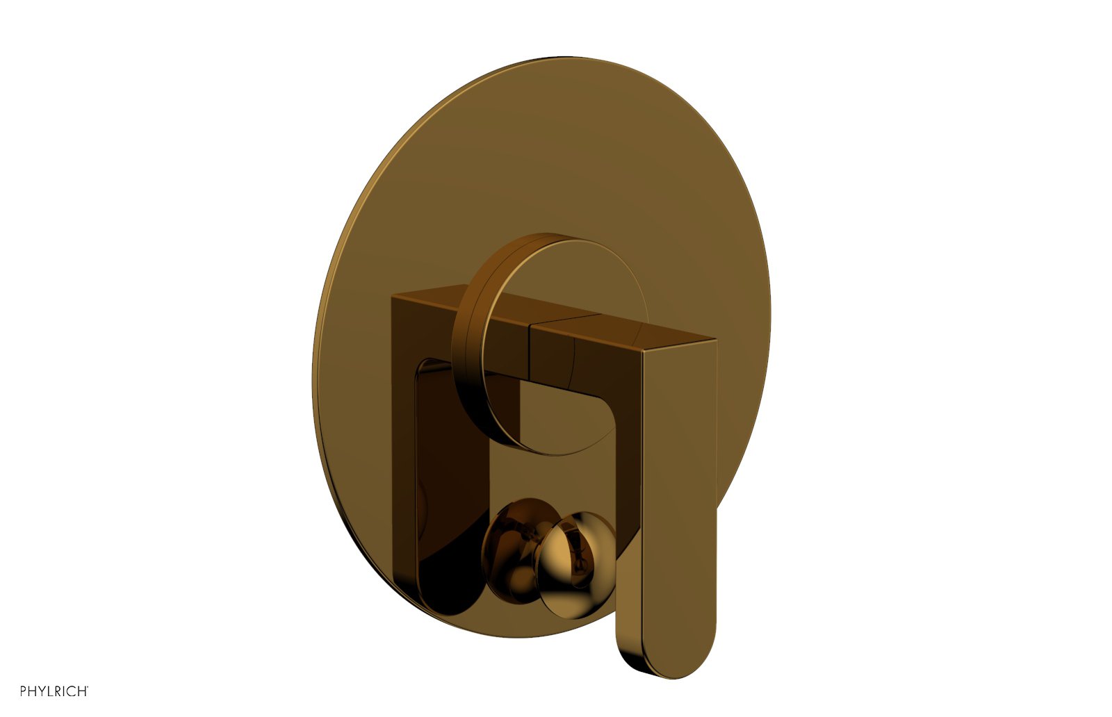 ROND Pressure Balance Shower Plate with Diverter and Handle Trim Set 4-554