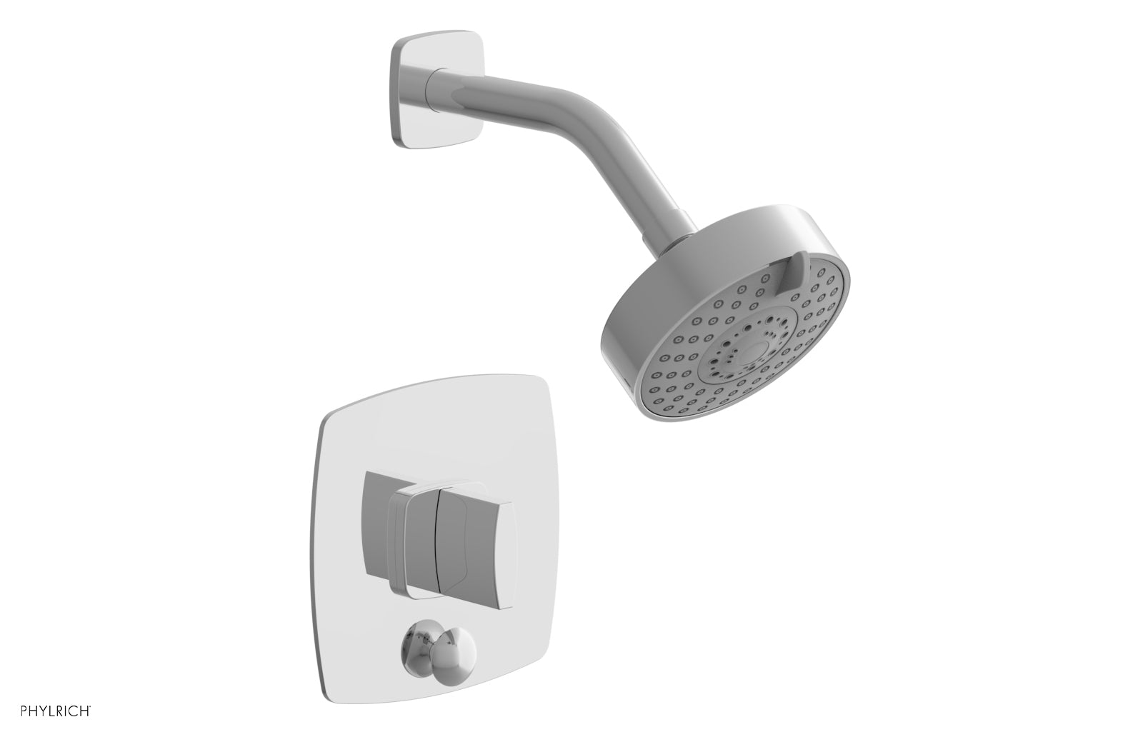 RADI Pressure Balance Shower and Diverter Set (Less Spout), Blade Handle 4-557