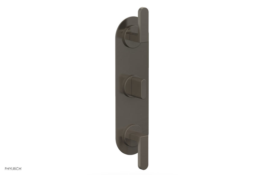 Rond 3/4" Thermostatic Valve with Two Volume Control, Lever Handles 4-578