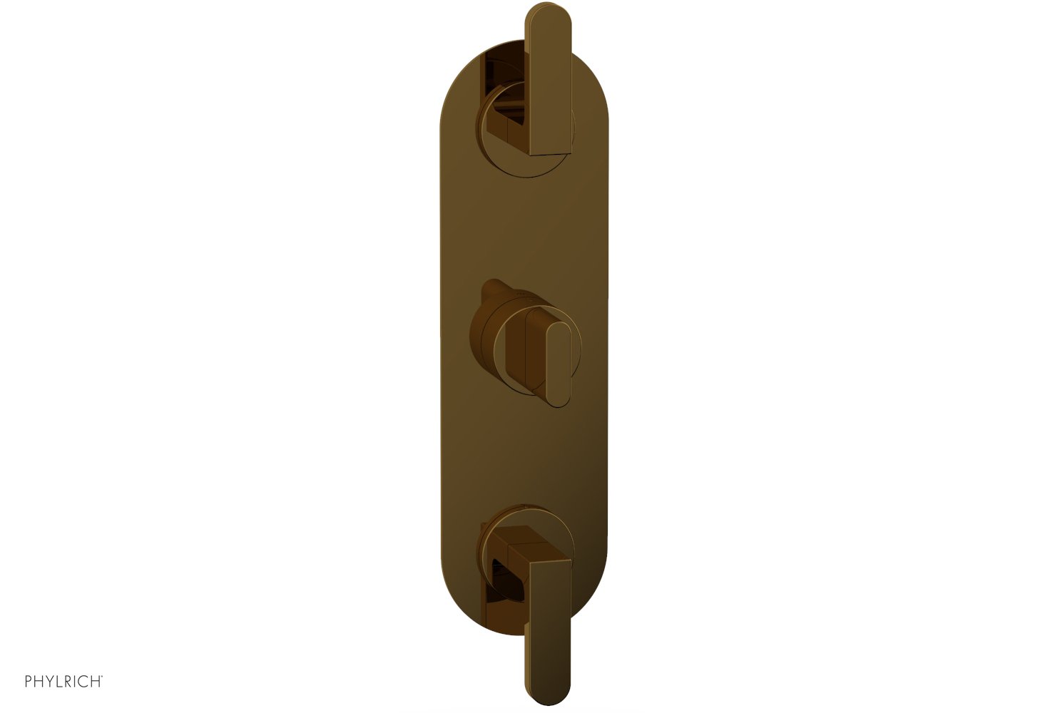 Rond 1/2" Thermostatic Valve with Two Volume Control, Lever Handles 4-578