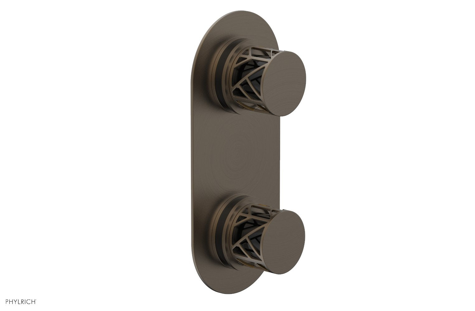JOLIE- Thermostatic Valve with Volume Control or Diverter with "Black" Accents 4-589