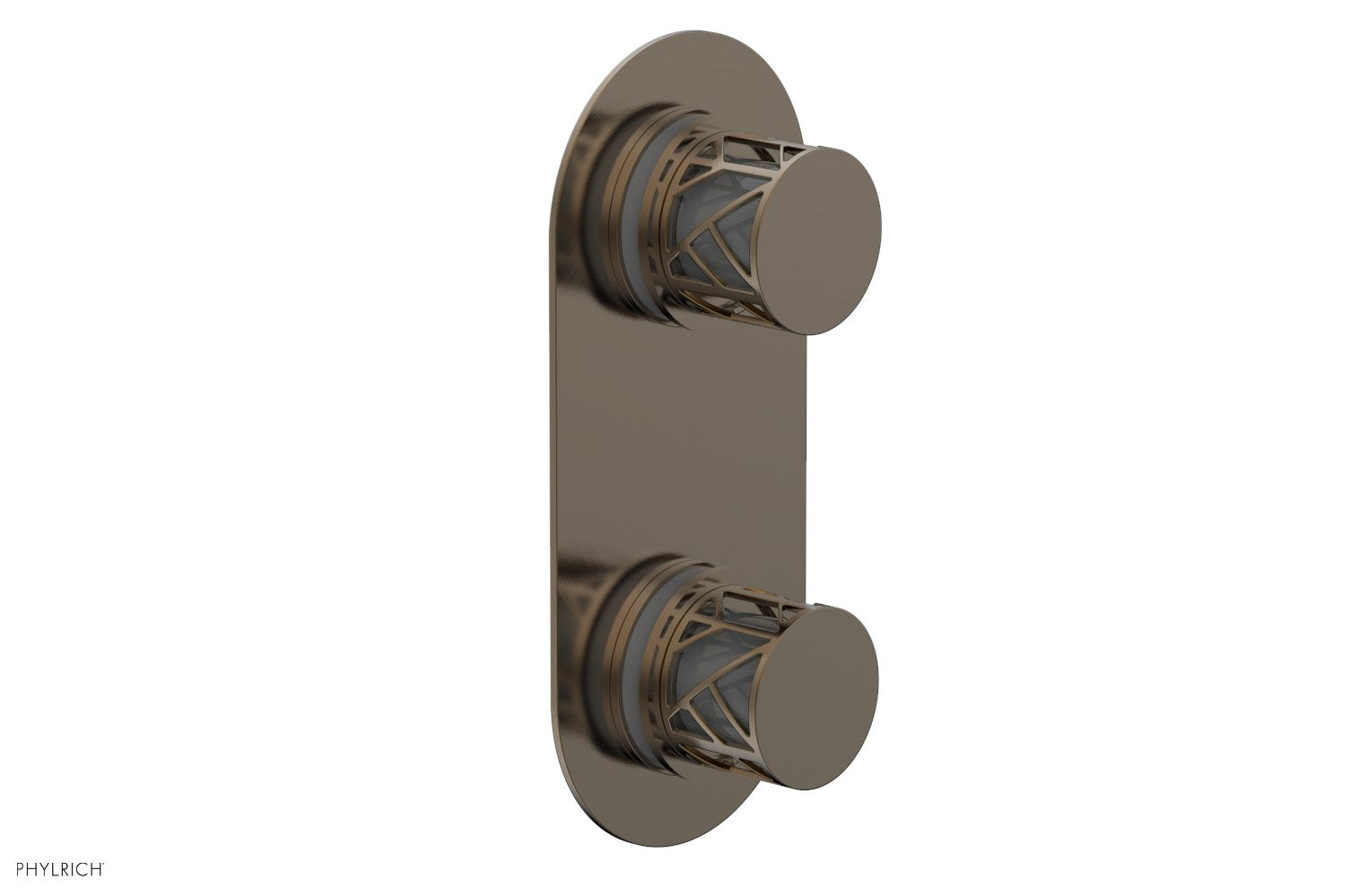 JOLIE- Thermostatic Valve with Volume Control or Diverter with "Grey" Accents 4-589