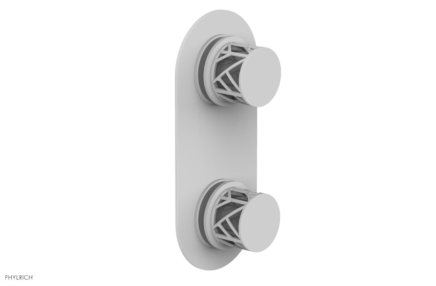 JOLIE- Thermostatic Valve with Volume Control or Diverter with "Grey" Accents 4-589