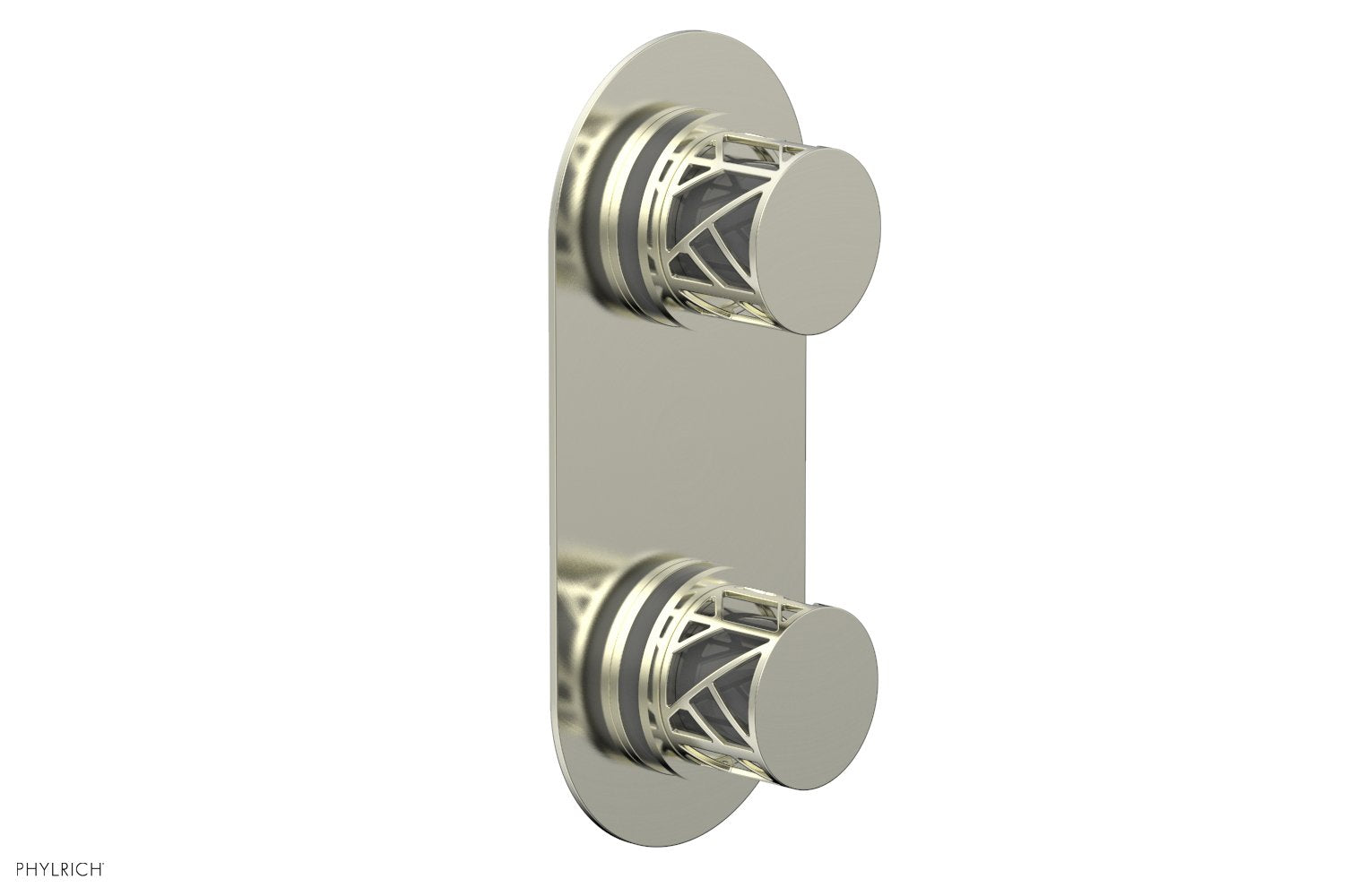 JOLIE- Thermostatic Valve with Volume Control or Diverter with "Grey" Accents 4-589