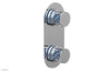 JOLIE- Thermostatic Valve with Volume Control or Diverter with "Light Blue" Accents 4-589