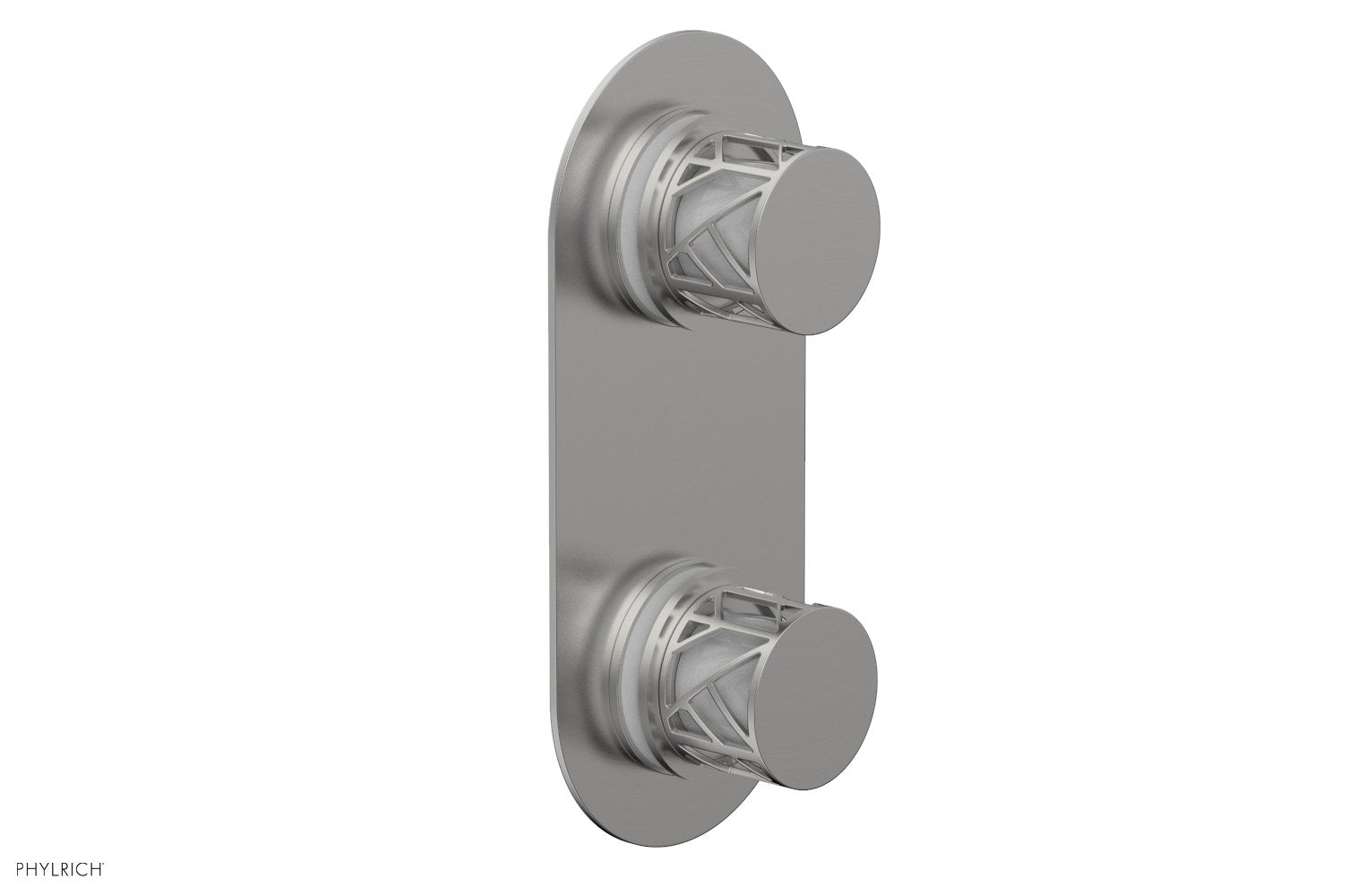 JOLIE- Thermostatic Valve with Volume Control or Diverter with "White" Accents 4-589