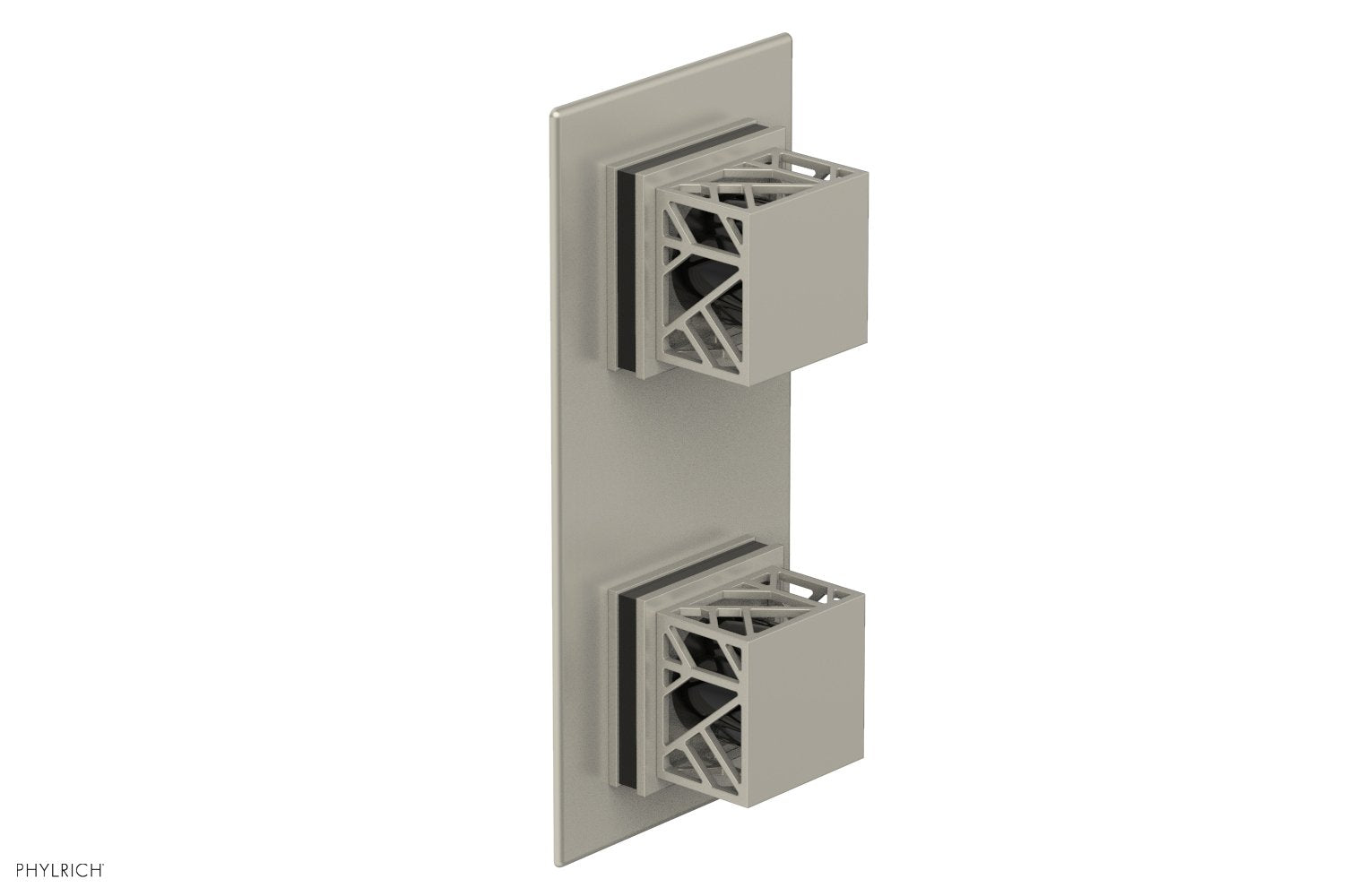 JOLIE- Thermostatic Valve with Volume Control or Diverter with "Black" Accents 4-588