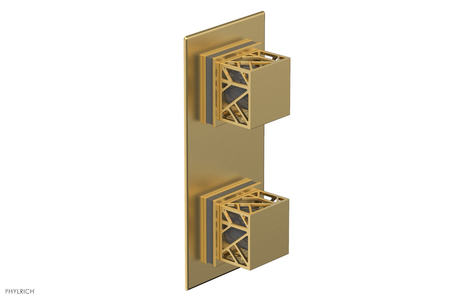 JOLIE- Thermostatic Valve with Volume Control or Diverter with "Grey" Accents 4-588