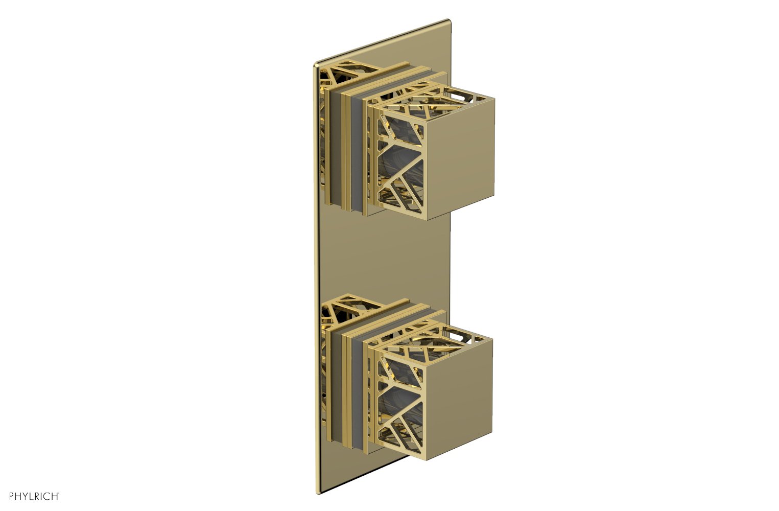 JOLIE- Thermostatic Valve with Volume Control or Diverter with "Grey" Accents 4-588