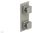 JOLIE- Thermostatic Valve with Volume Control or Diverter with "Navy Blue" Accents 4-588