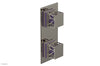 JOLIE- Thermostatic Valve with Volume Control or Diverter with "Purple" Accents 4-588