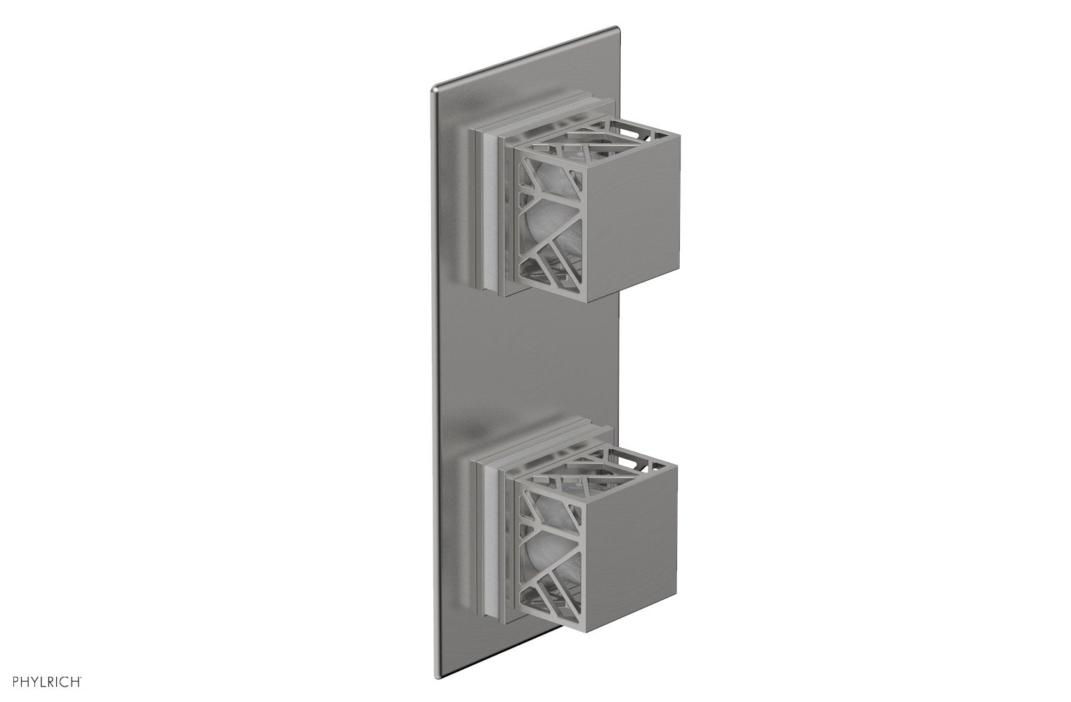 JOLIE- Thermostatic Valve with Volume Control or Diverter with "White" Accents 4-588