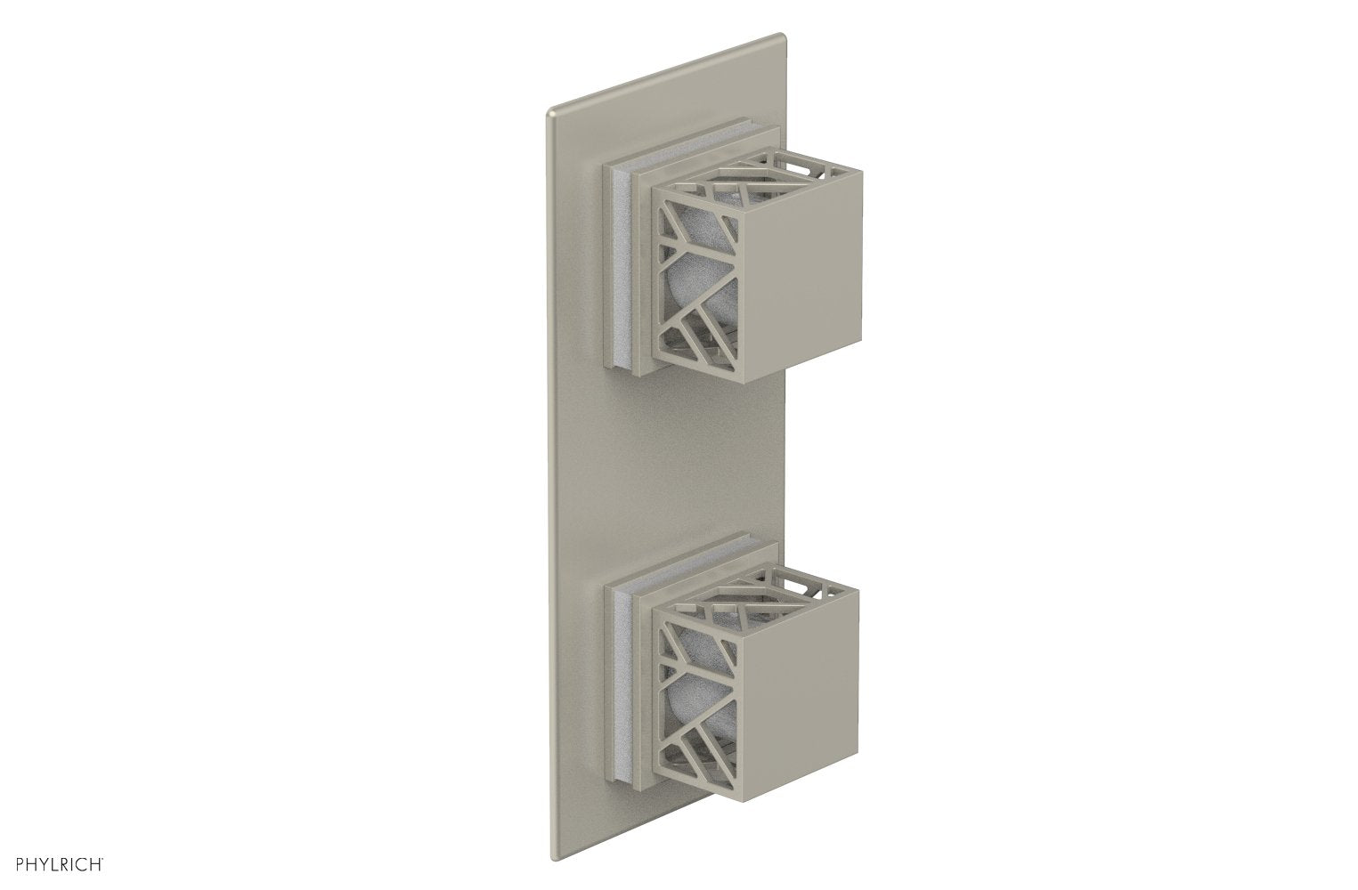 JOLIE- Thermostatic Valve with Volume Control or Diverter with "White" Accents 4-588