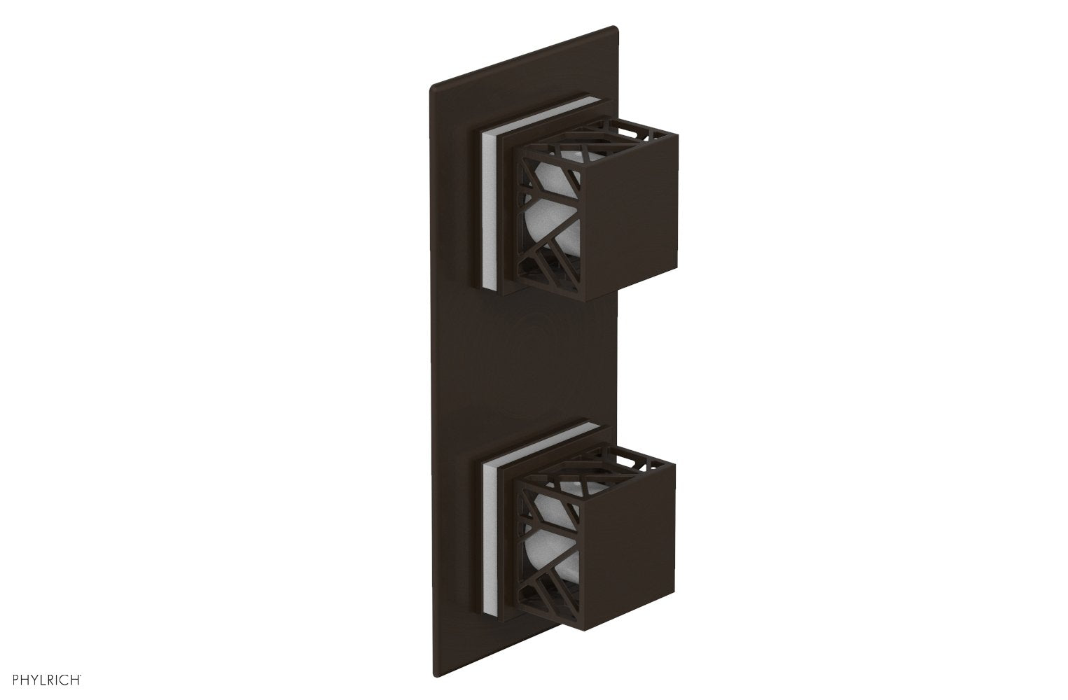 JOLIE- Thermostatic Valve with Volume Control or Diverter with "White" Accents 4-588