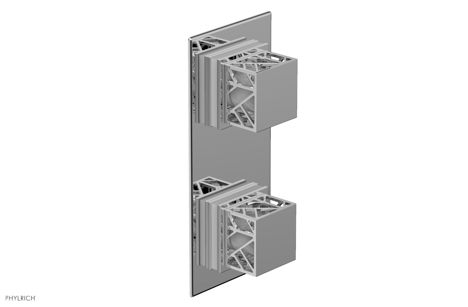 JOLIE- Thermostatic Valve with Volume Control or Diverter with "White" Accents 4-588