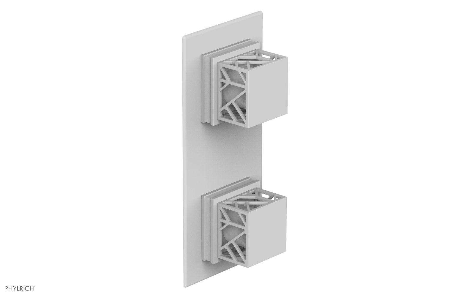 JOLIE- Thermostatic Valve with Volume Control or Diverter with "White" Accents 4-588