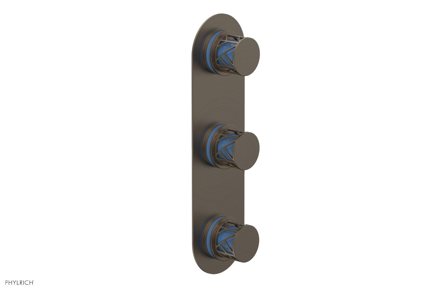 JOLIE Thermostatic Valve with Two Volume Control with "Light Blue" Accents 4-590