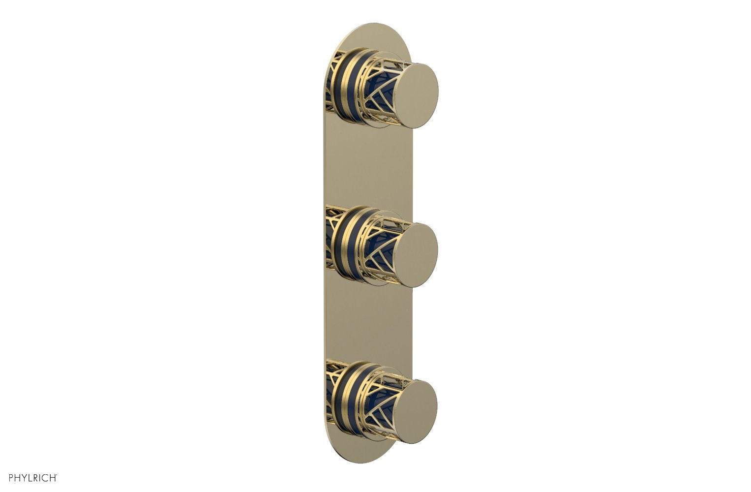 JOLIE Thermostatic Valve with Two Volume Control with "Navy Blue" Accents 4-590