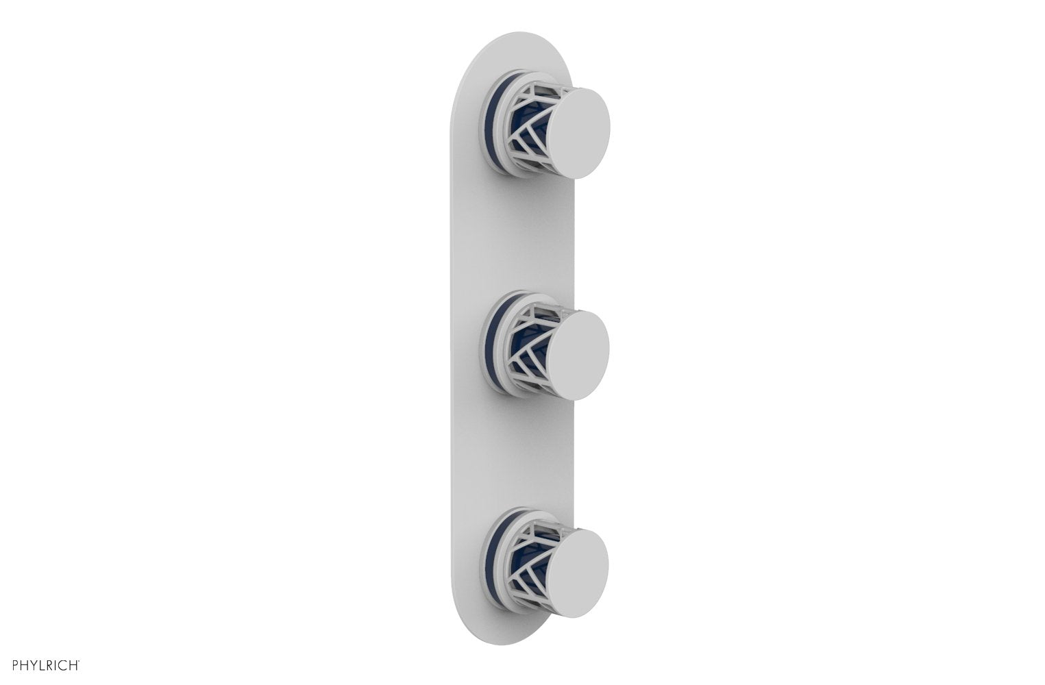 JOLIE Thermostatic Valve with Two Volume Control with "Navy Blue" Accents 4-590