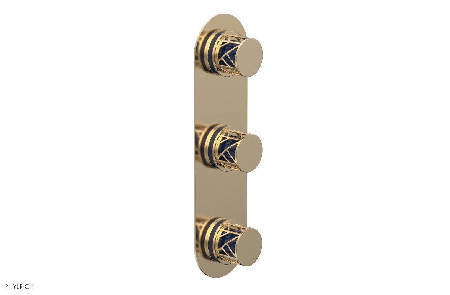 JOLIE Thermostatic Valve with Two Volume Control with "Navy Blue" Accents 4-590
