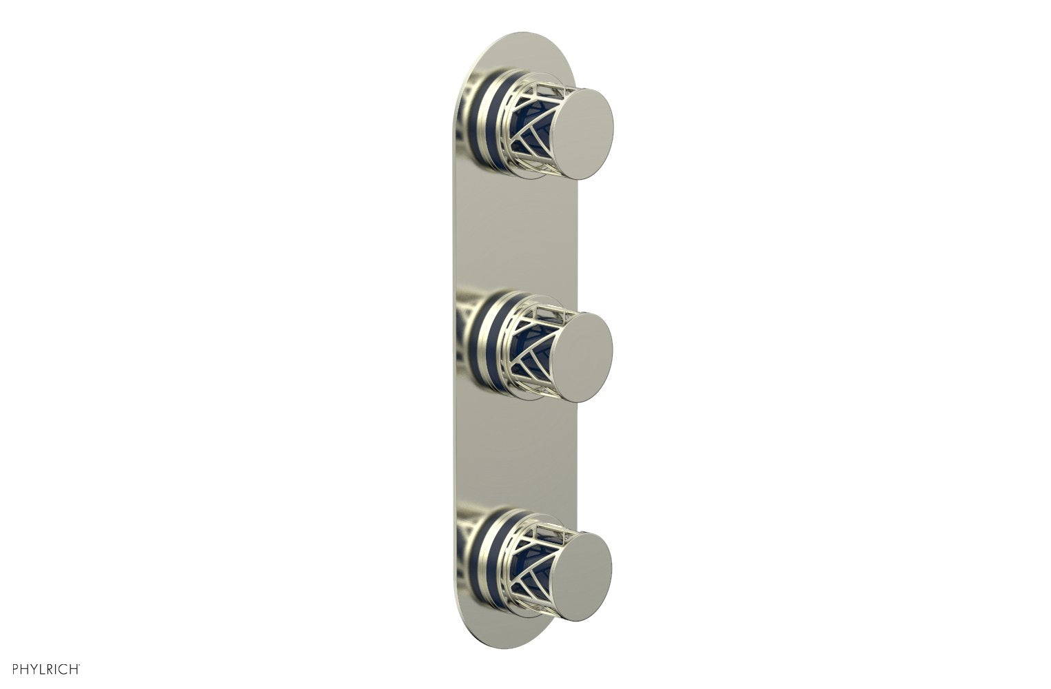 JOLIE Thermostatic Valve with Two Volume Control with "Navy Blue" Accents 4-590