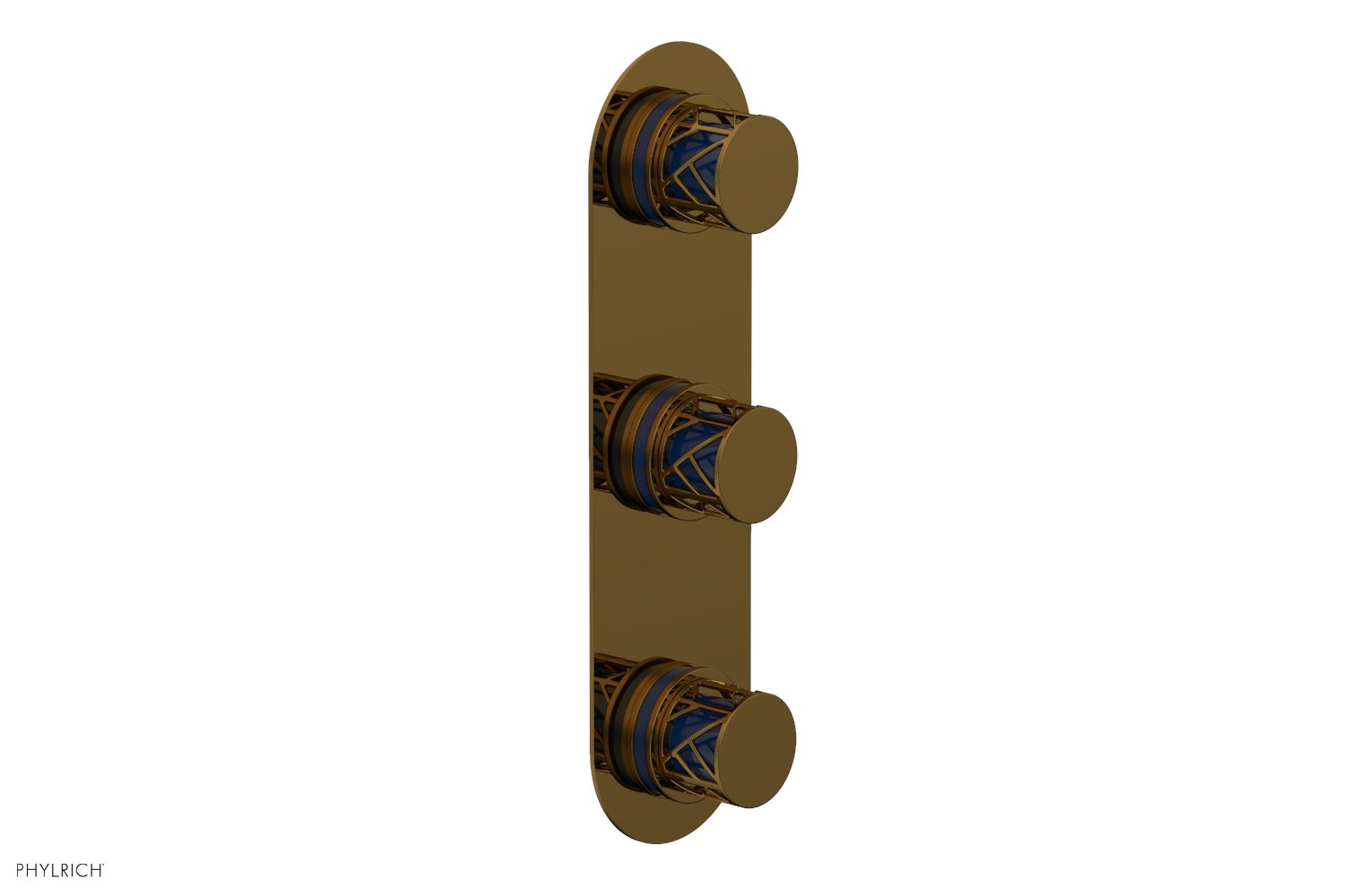 JOLIE Thermostatic Valve with Two Volume Control with "Navy Blue" Accents 4-590