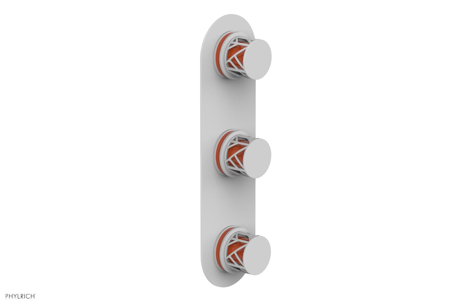 JOLIE Thermostatic Valve with Two Volume Control with "Orange" Accents 4-590
