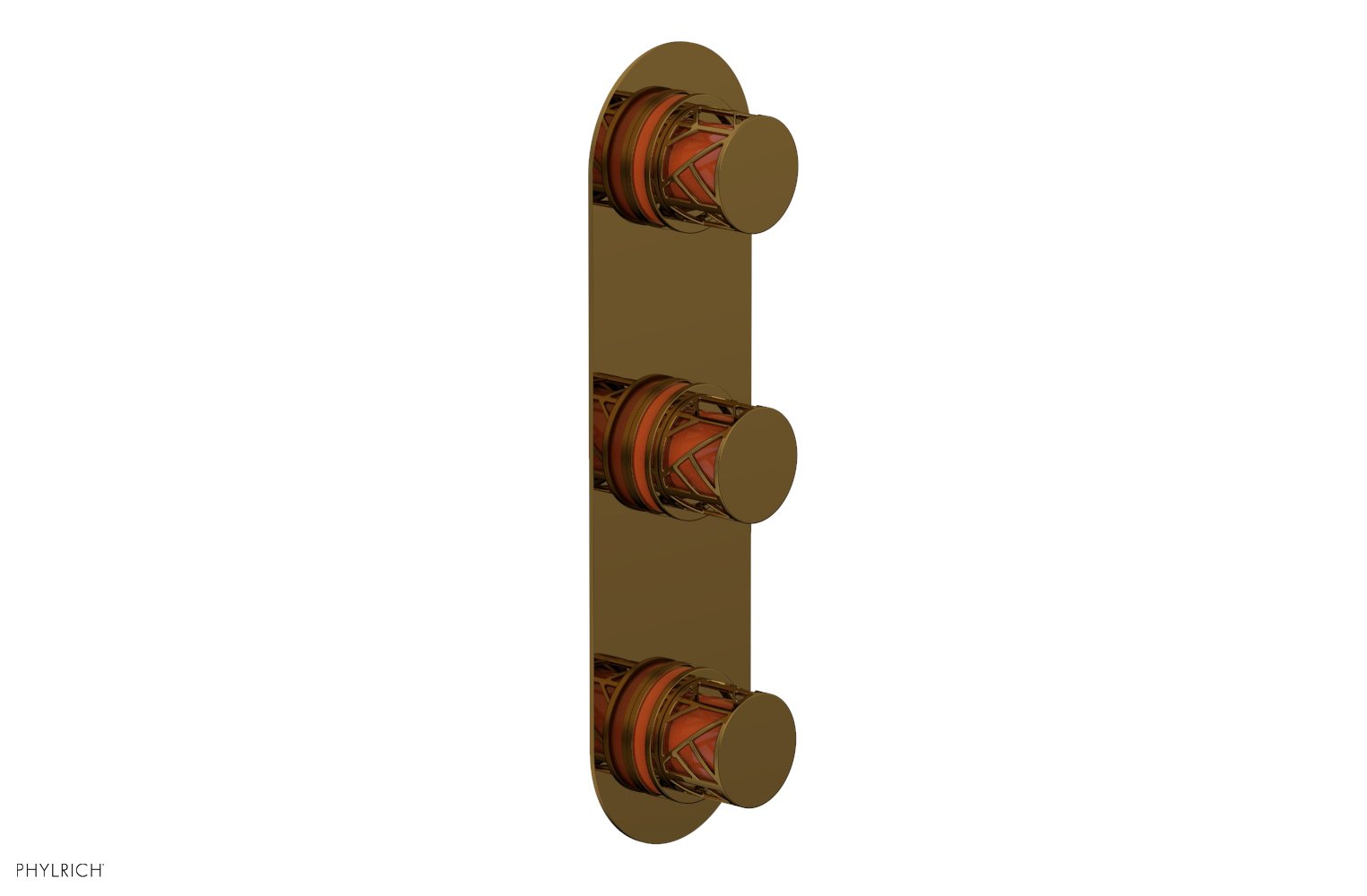 JOLIE Thermostatic Valve with Two Volume Control with "Orange" Accents 4-590