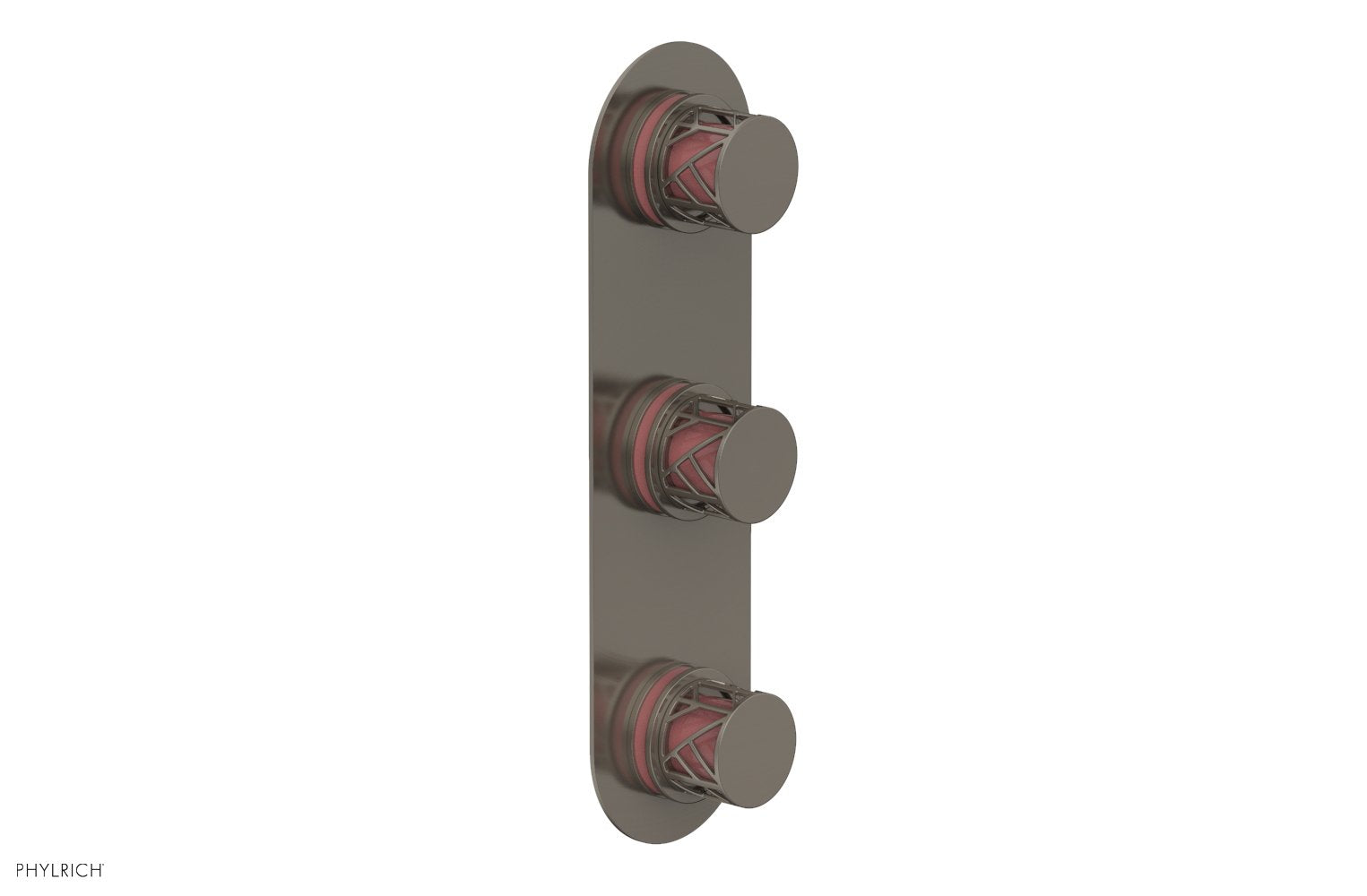JOLIE Thermostatic Valve with Two Volume Control with "Pink" Accents 4-590