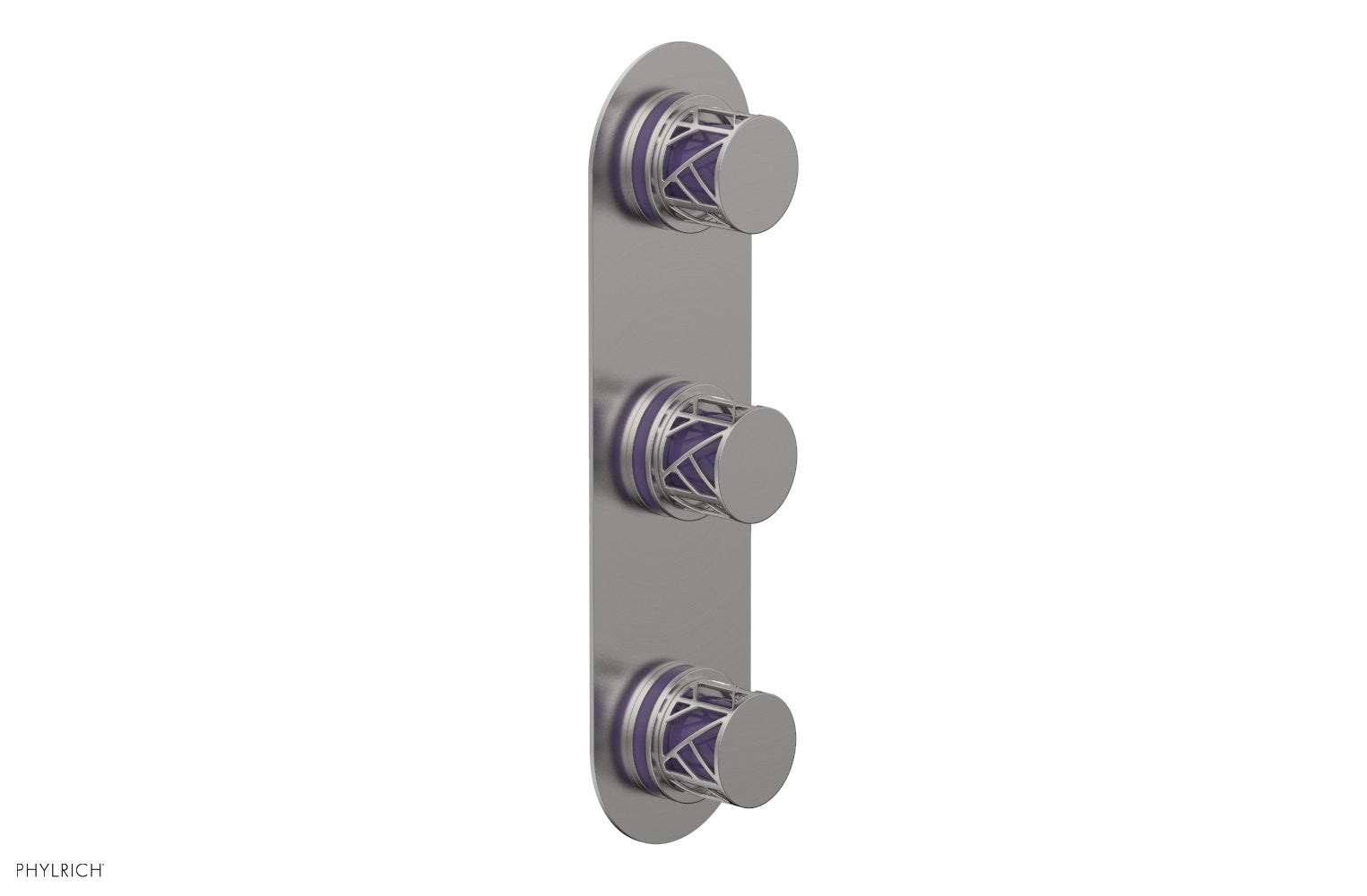 JOLIE Thermostatic Valve with Two Volume Control with "Purple" Accents 4-590