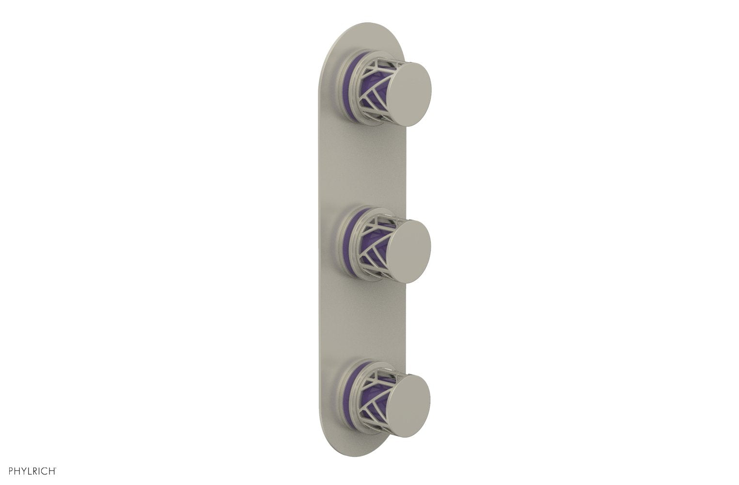 JOLIE Thermostatic Valve with Two Volume Control with "Purple" Accents 4-590