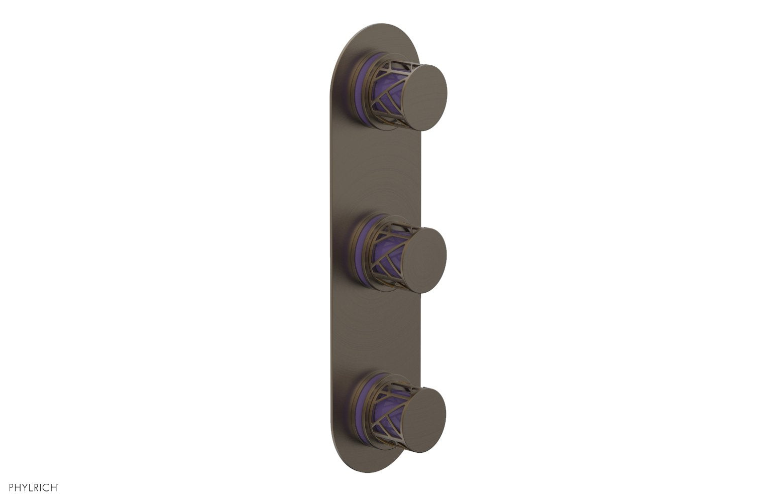 JOLIE Thermostatic Valve with Two Volume Control with "Purple" Accents 4-590
