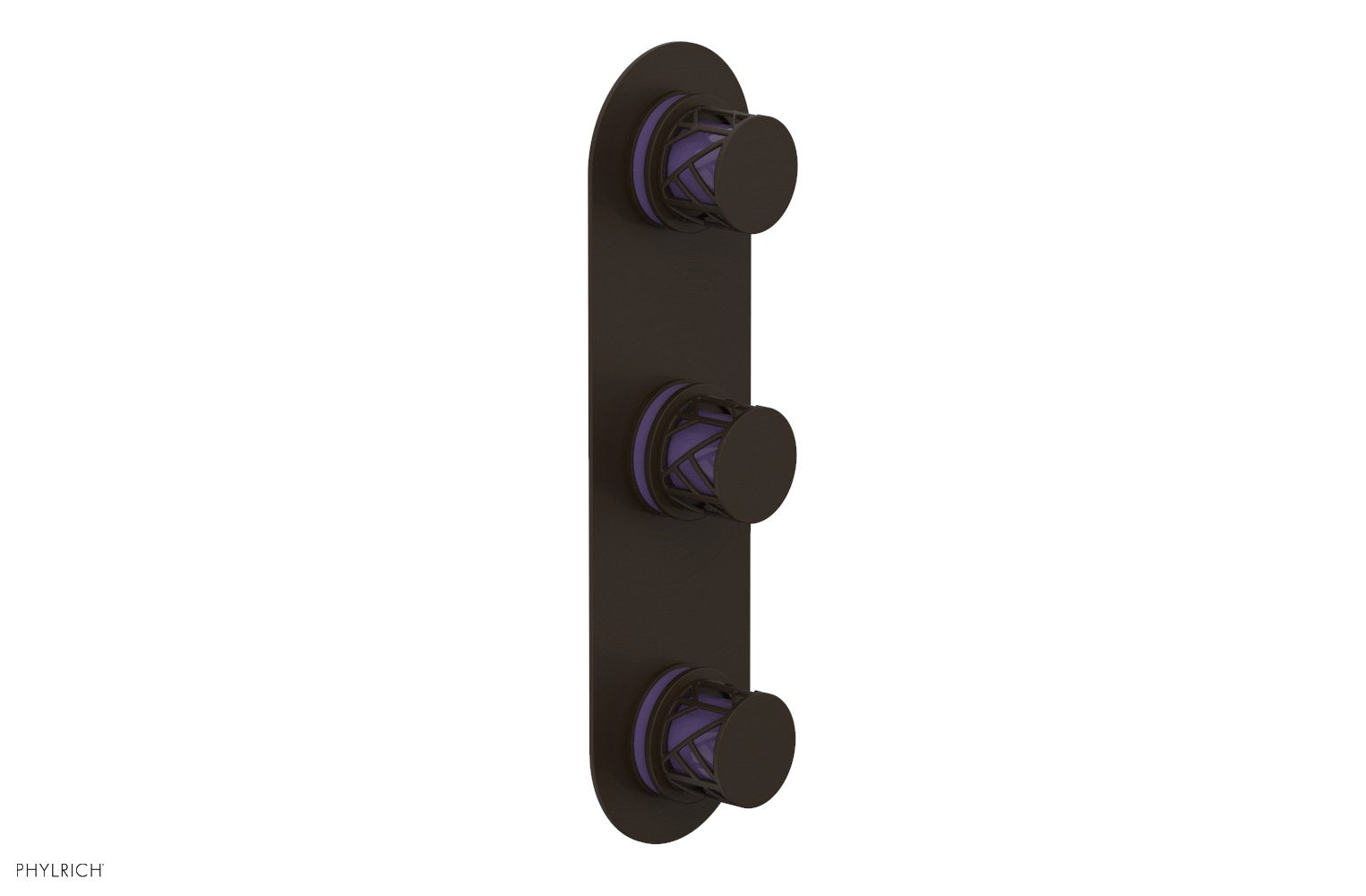 JOLIE Thermostatic Valve with Two Volume Control with "Purple" Accents 4-590