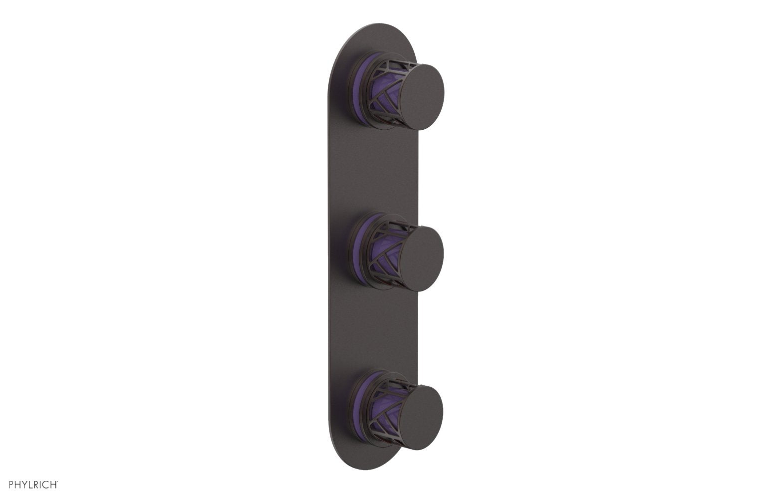 JOLIE Thermostatic Valve with Two Volume Control with "Purple" Accents 4-590