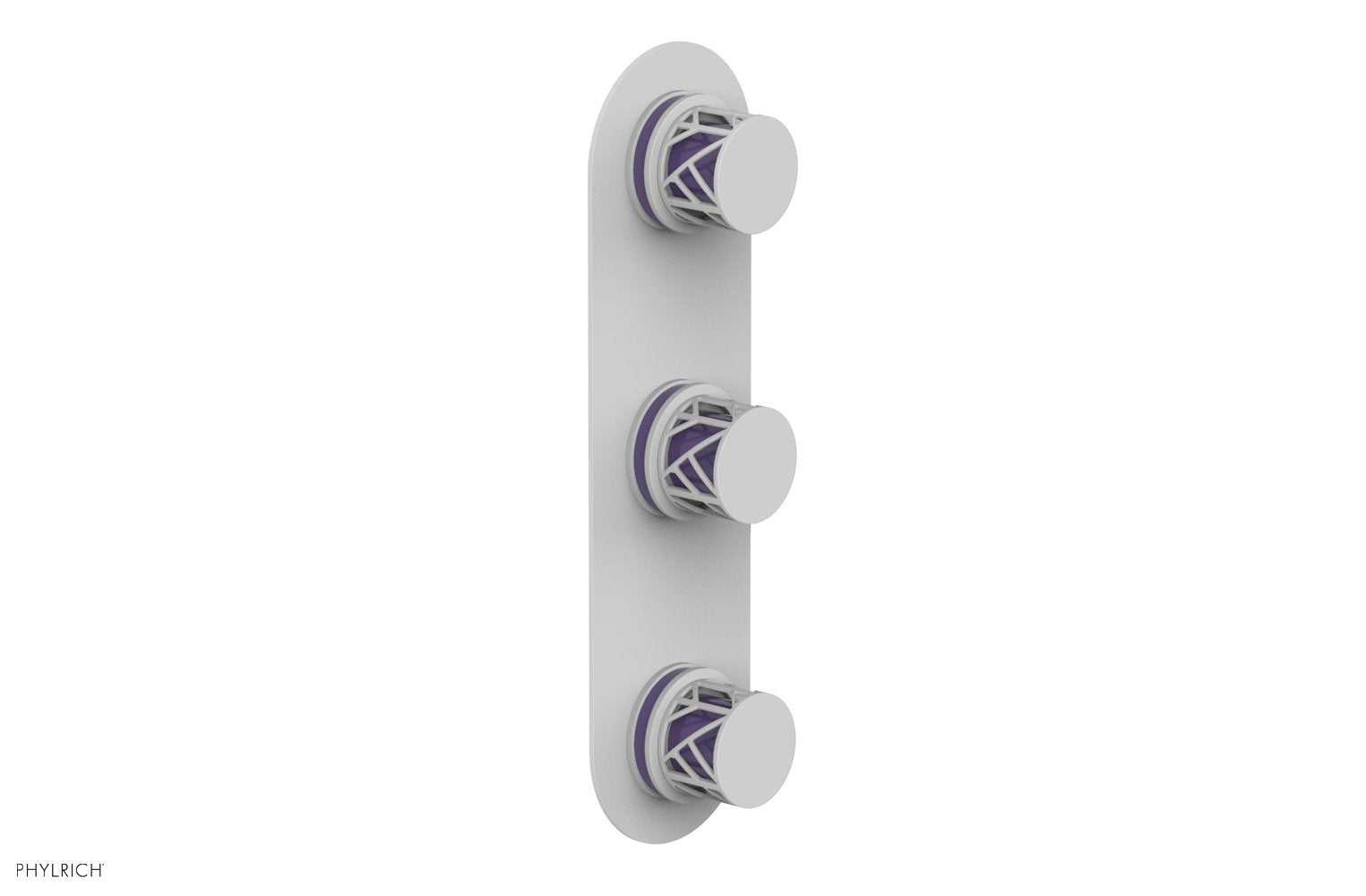 JOLIE Thermostatic Valve with Two Volume Control with "Purple" Accents 4-590