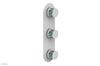 JOLIE Thermostatic Valve with Two Volume Control with "Turquoise" Accents 4-590