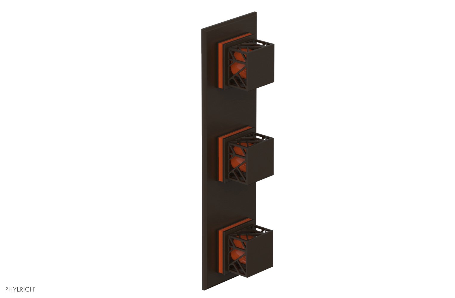 JOLIE Thermostatic Valve with Two Volume Control with "Orange" Accents 4-591