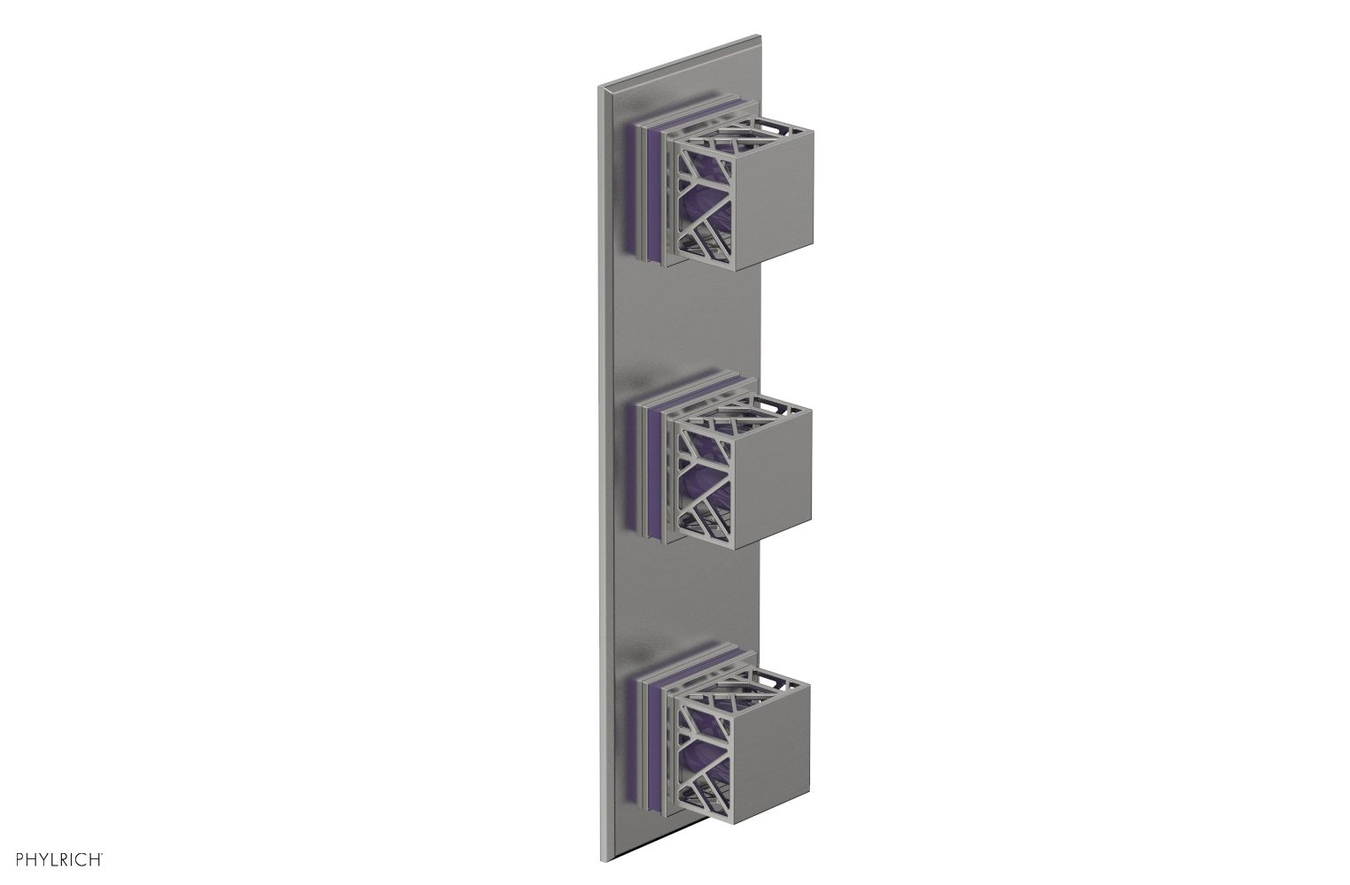 JOLIE Thermostatic Valve with Two Volume Control with "Purple" Accents 4-591
