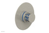 JOLIE - Thermostatic Shower Trim, Round Handle with "Light Blue" Accents 4-592